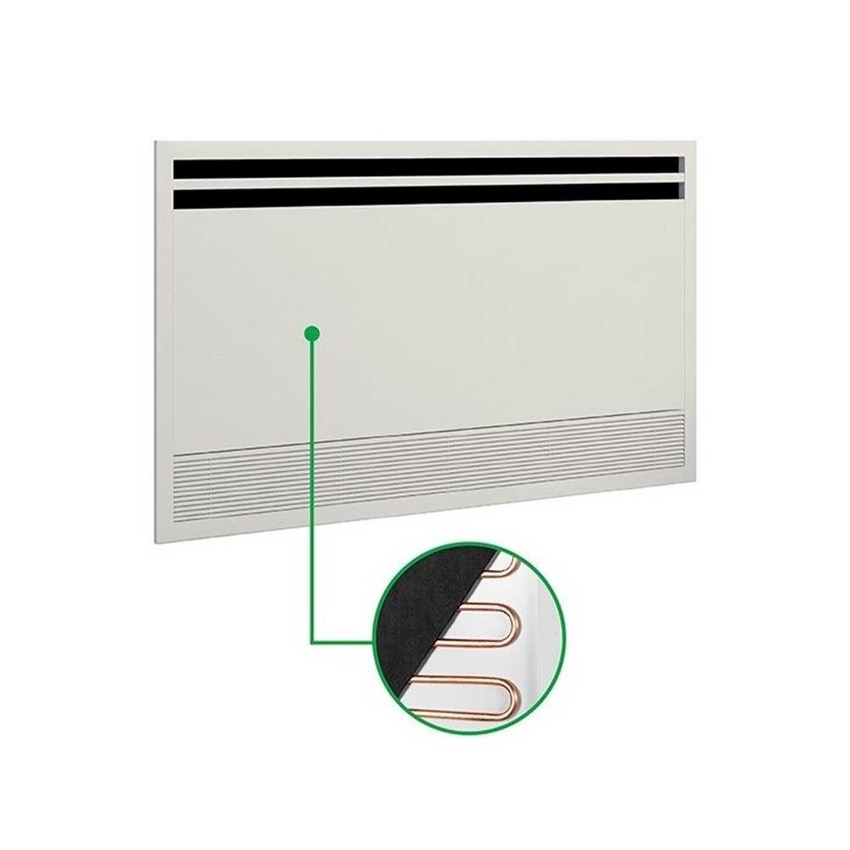 Immagine di Olimpia Splendid Kit pannello frontale radiante per installazione verticale ad incasso Bi2 SLIR 200 (kit obbligatorio), colore bianco B0731