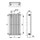 Irsap ARPA18 radiatore verticale 20 elementi H.202 L.54,1 P.4,6, colore grigio chiaro finitura opaco A182020208NIR01A