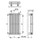 Irsap ARPA18_2 radiatore verticale 34 elementi H.55 L.91,9 P.6,2 cm, colore bianco A2805503401IR01A01