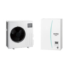 Immagine di Mitsubishi SPLIT R32 Sistema idronico composto da pompa di calore Inverter ECODAN 6 kW con HYDROBOX SMALL reversibile  SUZ-SWM60VA+ERSD-VM2D