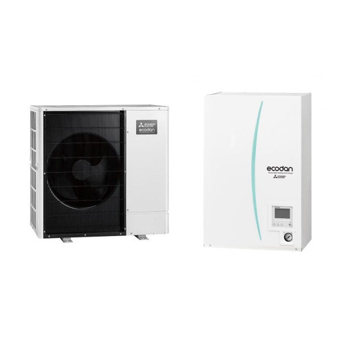 Immagine di Mitsubishi SPLIT Sistema idronico composto da pompa di calore Inverter ECODAN 8 kW con HYDROBOX SMALL reversibile  PUHZ-SW75VAA+ERSD-VM2D