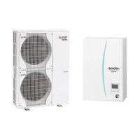 Immagine di Mitsubishi SPLIT Sistema idronico composto da pompa di calore Inverter ECODAN 16 kW trifase con HYDROBOX MEDIUM reversibile PUHZ-SW120YHA+ERSC-VM2D