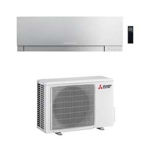 Immagine di Mitsubishi MSZ-EF Kirigamine Zen R32 Climatizzatore a parete monosplit inverter Wi-Fi, argento | unità esterna 2.5 kW unità interna 9000 BTU MUZ-EF25VG+MSZ-EF25VGKS