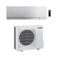 Immagine di Mitsubishi MSZ-EF Kirigamine Zen Climatizzatore a parete monosplit inverter Wi-Fi, argento | unità esterna 5 kW unità interna 18000 BTU MUZ-EF50VG+MSZ-EF50VGKS