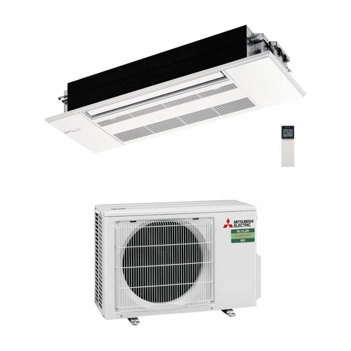 Immagine di Mitsubishi MLZ-KP Cassetta a una via Climatizzatore a cassetta monosplit inverter | unità esterna 2.5 kW unità interna 9000 BTU SUZ-M25VA+MLZ-KP25VG