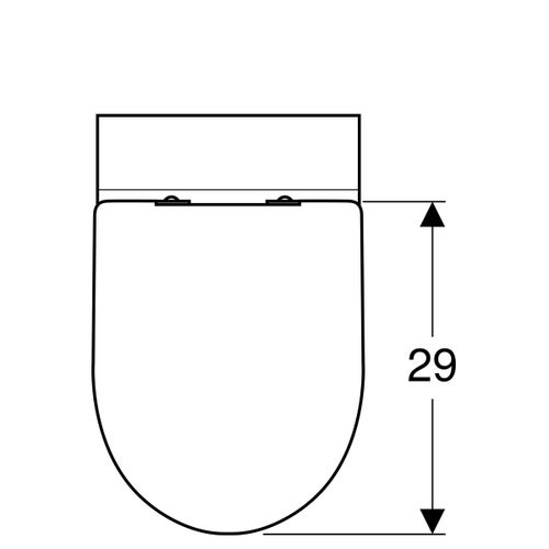 Immagine di Geberit ICON vaso a pavimento con sedile, colore bianco finitura lucido 500.828.00.1