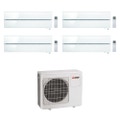 Immagine di Mitsubishi MSZ-LN Kirigamine Style R32 Climatizzatore a parete quadri split inverter Wi-Fi, bianco | unità esterna 7.2 kW unità interne 9000+9000+9000+12000 BTU MXZ-4F72VF-3xMSZ-LN25VGV-MSZ-LN35VGV