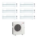 Immagine di Mitsubishi MSZ-LN Kirigamine Style R32 Climatizzatore a parete esa split inverter Wi-Fi bianco  | unità esterna 12.2 kW unità interne 9000+9000+9000+9000+9000+18000 BTU MXZ-6F122VF+MSZ-LN[25|25|25|25|25|50]VGV