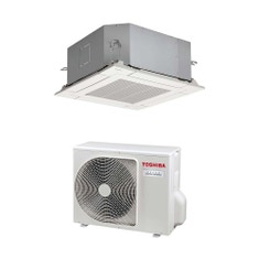 Immagine di Toshiba CASSETTA 4 VIE 60x60 Climatizzatore a cassetta monosplit inverter | unità esterna SUPER DIGITAL INVERTER 5 kW unità interna 18000 BTU RAV-GP561ATW-E+RAV-HM561MUT-E