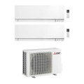 Immagine di Mitsubishi MSZ-EF Kirigamine Zen R32 Climatizzatore a parete dual split inverter Wi-Fi bianco | unità esterna 3.3 kW unità interne 5000+5000 BTU MXZ-2F33VF+MSZ-EF[18|18]VGKW