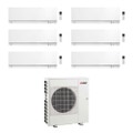 Immagine di Mitsubishi MSZ-EF Kirigamine Zen R32 Climatizzatore a parete esa split inverter Wi-Fi bianco | unità esterna 12.2 kW unità interne 7000+7000+7000+7000+9000+12000 BTU MXZ-6F122VF+MSZ-EF[22|22|22|22|25|35]VGKW