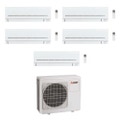 Immagine di Mitsubishi MSZ-AP R32 Climatizzatore a parete penta split inverter Wi-Fi bianco | unità esterna 10.2 kW unità interne 5000+5000+7000+21000+21000 BTU MXZ-5F102VF+MSZ-AP[15|15|20]VG+MSZ-AP[60|60]VGK