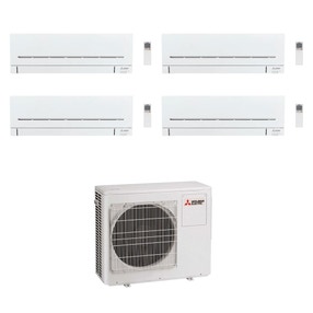 Immagine di Mitsubishi MSZ-AP R32 Climatizzatore a parete quadri split inverter Wi-Fi bianco | unità esterna 7.2 kW unità interne 5000+5000+7000+21000 BTU MXZ-4F72VF+MSZ-AP[15|15|20]VG+MSZ-AP[60]VGK