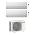 Immagine di Mitsubishi MSZ-BT R32 Climatizzatore a parete dual split inverter bianco | unità esterna 5.3 kW unità interne 7000+12000 BTU MXZ-2F53VF+MSZ-BT[20|35]VG