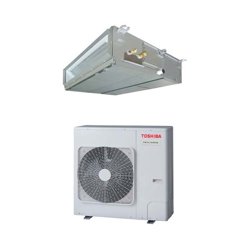 Immagine di Toshiba CANALIZZABILE STANDARD Climatizzatore canalizzabile monosplit inverter | unità esterna DIGITAL INVERTER 9.5 kW unità interna 32000 BTU RAV-GM1101ATP-E+RAV-HM1101BTP-E
