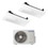 Immagine di Samsung CASSETTA 1 VIA WINDFREE R32 Climatizzatore a cassetta dual split inverter bianco | unità esterna 4 kW unità interne 9000+9000 BTU AJ040TXJ2KG/EU+AJ0[26|26]TN1DKG/EU