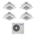 Immagine di Samsung Cassetta 4 vie Mini Windfree R32 Climatizzatore a cassetta quadri split inverter bianco | unità esterna 8 kW unità interne 5000+5000+5000+5000 BTU AJ080TXJ4KG/EU+AJ0[16|16|16|16]TNNDKG/EU