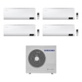 Immagine di Samsung CEBU Wi-Fi R32 Climatizzatore a parete quadri split inverter Wi-Fi bianco | unità esterna 8 kW unità interne 7000+7000+7000+9000 BTU AJ080TXJ4KG/EU+AR[20|20|20|25]TXFYAWKNEU