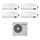 Samsung CEBU Wi-Fi R32 Climatizzatore a parete quadri split inverter Wi-Fi bianco | unità esterna 8 kW unità interne 9000+9000+9000+12000 BTU AJ080TXJ4KG/EU+AR[25|25|25|35]TXFYAWKNEU