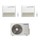 Samsung CONSOLE R32 Climatizzatore a pavimento dual split inverter bianco | unità esterna 5 kW unità interne 9000+9000 BTU AJ050TXJ2KG/EU+AJ0[26|26]TNJDKG/EU