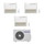 Samsung CONSOLE R32 Climatizzatore a pavimento trial split inverter bianco | unità esterna 5.2 kW unità interne 9000+9000+9000 BTU AJ052TXJ3KG/EU+AJ0[26|26|26]TNJDKG/EU