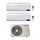 Samsung WINDFREE AVANT R32 Climatizzatore a parete dual split inverter Wi-Fi bianco | unità esterna 5 kW unità interne 7000+9000 BTU AJ050TXJ2KG/EU+AR[20|25]TXEAAWKNEU