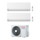 Toshiba SHORAI EDGE R32 Climatizzatore a parete dual split inverter Wi-Fi bianco | unità esterna 3.3 kW unità interne 7000+7000 BTU RAS-2M10U2AVG-E+RAS-B[20|20]N4KVSG-E