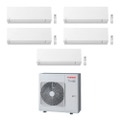 Immagine di Toshiba SHORAI EDGE R32 Climatizzatore a parete penta split inverter Wi-Fi bianco | unità esterna 10 kW unità interne 5000+5000+12000+12000+21000 BTU RAS-5M34U2AVG-E+RAS-B[35x2|61]N4KVSG-E+RAS-M[18x2]