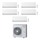 Toshiba SHORAI EDGE R32 Climatizzatore a parete penta split inverter Wi-Fi bianco | unità esterna 10 kW unità interne 5000+5000+5000+7000+21000 BTU RAS-5M34U2AVG-E+RAS-B[20|61]N4KVSG-E+RAS-M[18x3]