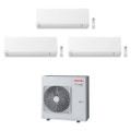 Immagine di Toshiba SHORAI EDGE R32 Climatizzatore a parete trial split inverter Wi-Fi bianco | unità esterna 7.5 kW unità interne 7000+12000+24000 BTU RAS-3M26U2AVG-E+RAS-B[20|35|70]N4KVSG-E