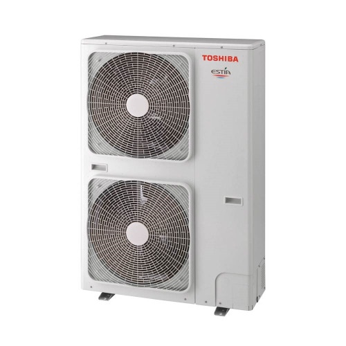 Immagine di Toshiba ESTIA 5 STANDARD Sistema composto da pompa di calore Inverter 14 kW con unità idronica a parete con resistenza elettrica ausiliaria da 3 kW HWS-1405H8-E+HWS-1405XWHM3-E