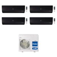 Immagine di Haier FLEXIS R32 Climatizzatore a parete quadri split inverter Wi-Fi, nero | unità esterna 7.5 kW unità interne 9000+9000+9000+9000 BTU 4U75S2SR2FA+4xAS25S2SF1FA-MB