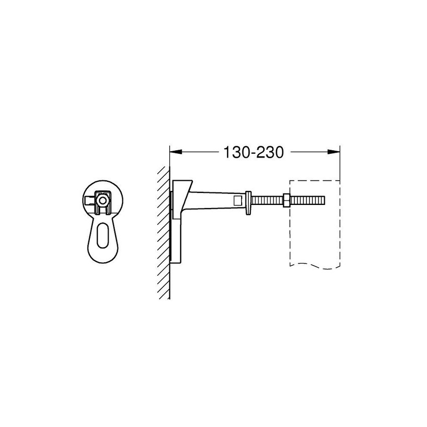 Immagine di Grohe RAPID SL set di fisasggio per installazione a parete (2 pezzi) 3855800M