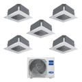 Immagine di Haier CASSETTE 620 R32 Climatizzatore a cassetta penta split inverter | unità esterna 10 kW unità interne 9000+9000+9000+9000+9000 BTU 5U105S2SS2FA+AB[25|25|25|25|25]S2SC2FA