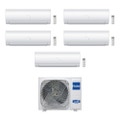 Immagine di Haier IES R32 Climatizzatore a parete penta split inverter bianco | unità esterna 10 kW unità interne 7000+7000+7000+9000+15000 BTU 5U105S2SS2FA+AS[20|20|20|25|42]S2SF2FA-1