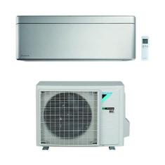 Immagine di Daikin STYLISH Climatizzatore a parete monosplit inverter Wi-Fi, silver | unità esterna 3.4 kW unità interna 12000 BTU SB.FTXA35BS/RXA
