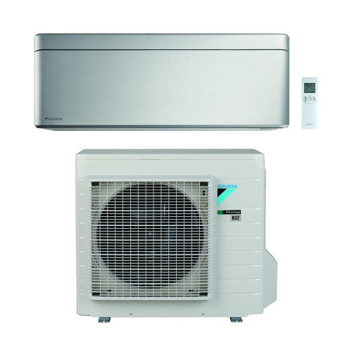 Immagine di Daikin STYLISH Climatizzatore a parete monosplit inverter Wi-Fi, silver | unità esterna 4.2 kW unità interna 15000 BTU SB.FTXA42CS/RXA