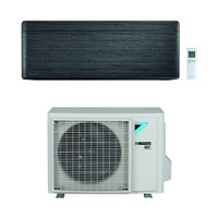 Immagine di Daikin STYLISH Climatizzatore a parete monosplit inverter Wi-Fi, blackwood | unità esterna 2.5 kW unità interna 9000 BTU SB.FTXA25BT/RXA