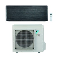 Immagine di Daikin STYLISH Climatizzatore a parete monosplit inverter Wi-Fi, blackwood | unità esterna 4.2 kW unità interna 15000 BTU SB.FTXA42BT/RXA
