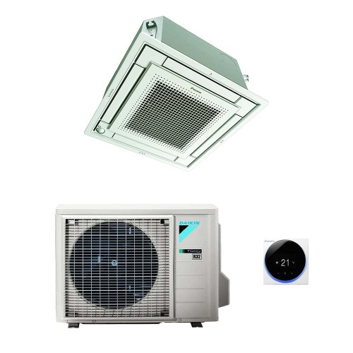Immagine di Daikin FFA-A9 Cassetta 4 vie R32 Climatizzatore monosplit inverter | unità esterna 3.5 kW unità interna 12000 BTU RXM35N9+FFA35A9