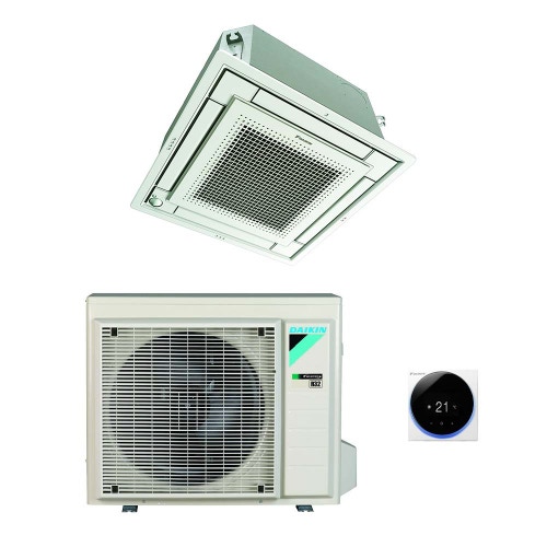 Immagine di Daikin FFA-A9 Cassetta 4 vie R32 Climatizzatore monosplit inverter | unità esterna 5 kW unità interna 18000 BTU RXM50N9+FFA50A9