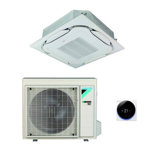 Immagine di Daikin FCAG-B Cassetta Round Flow R32 Climatizzatore monosplit inverter | unità esterna 7 kW unità interna 21000 BTU RXM60N9+FCAG60B