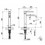 Immagine di Gessi QUADRO HI TEC miscelatore monocomando con corpo girevole per lavello finitura finox 16701#149