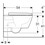 Immagine di Geberit ICON SQUARE set sanitari sospesi, vaso senza brida, con sedile a chiusura ammortizzata, bidet monoforo con troppopieno, colore bianco finitura lucido 500.807.00.1-231910000
