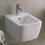 Immagine di Geberit ICON SQUARE bidet sospeso, con foro rubinetteria, troppopieno e fissaggio nascosto, colore bianco finitura lucido 231910000