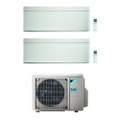 Immagine di Daikin STYLISH R32 Climatizzatore a parete dual split inverter Wi-Fi bianco | unità esterna 5 kW unità interne 7000+12000 BTU 2MXM50M9+FTXA20AW+FTXA35AW