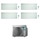 Daikin STYLISH R32 Climatizzatore a parete quadri split inverter Wi-Fi bianco | unità esterna 6.8 kW unità interne 7000+7000+9000+9000 BTU 4MXM68N+2xFTXA20AW+2xFTXA25AW