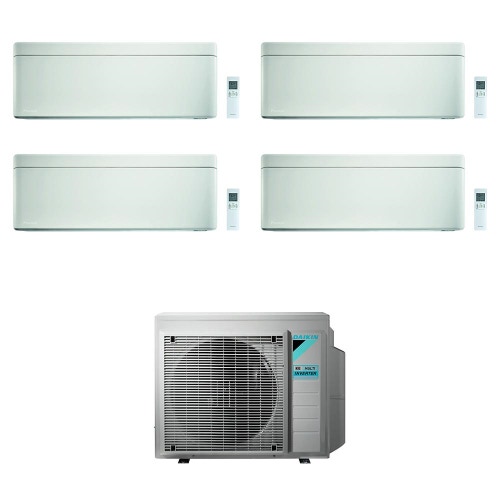 Immagine di Daikin STYLISH R32 Climatizzatore a parete quadri split inverter Wi-Fi bianco | unità esterna 6.8 kW unità interne 7000+7000+9000+9000 BTU 4MXM68N+2xFTXA20AW+2xFTXA25AW