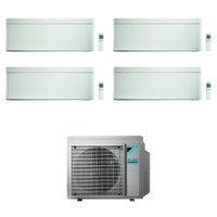 Immagine di Daikin STYLISH R32 Climatizzatore a parete quadri split inverter Wi-Fi bianco | unità esterna 7.4 kW unità interne 9000+9000+12000+12000 BTU 4MXM80N+2xFTXA25AW+2xFTXA35AW