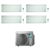 Immagine di Daikin STYLISH R32 Climatizzatore a parete quadri split inverter Wi-Fi bianco | unità esterna 7.4 kW unità interne 9000+9000+9000+15000 BTU 4MXM80N+3xFTXA25AW+FTXA42AW